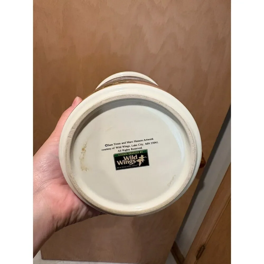 Wild Wings clamp closure ceramic canister